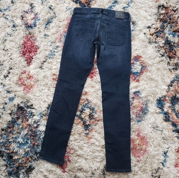 Lucky Brand Lolita Skinny Jeans Boho Bohemian Dark Wash Mid Rise Jegging 4 27 - Picture 3 of 9